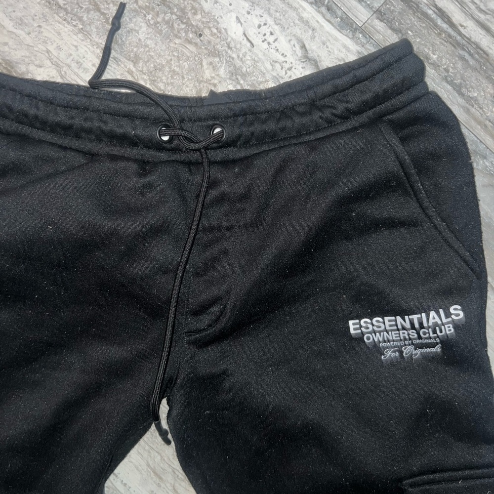 Essentials Black DRY Line Sweatpants